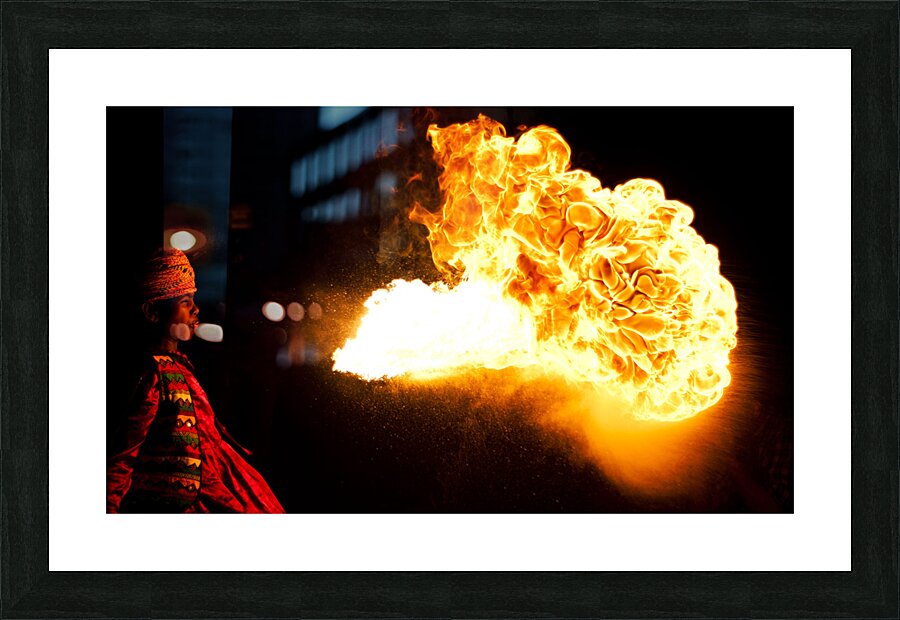 Fireball Picture Frame print