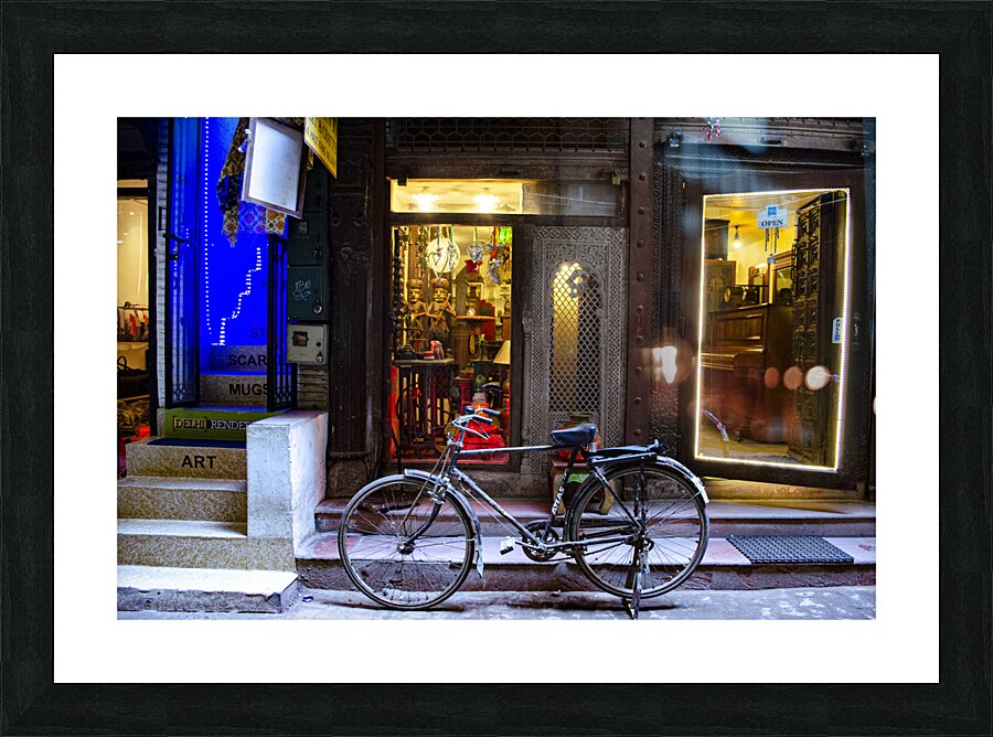 City On Cycle  Picture Frame print