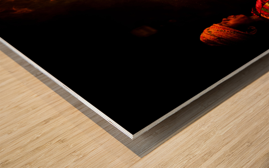 Fireball Wood print