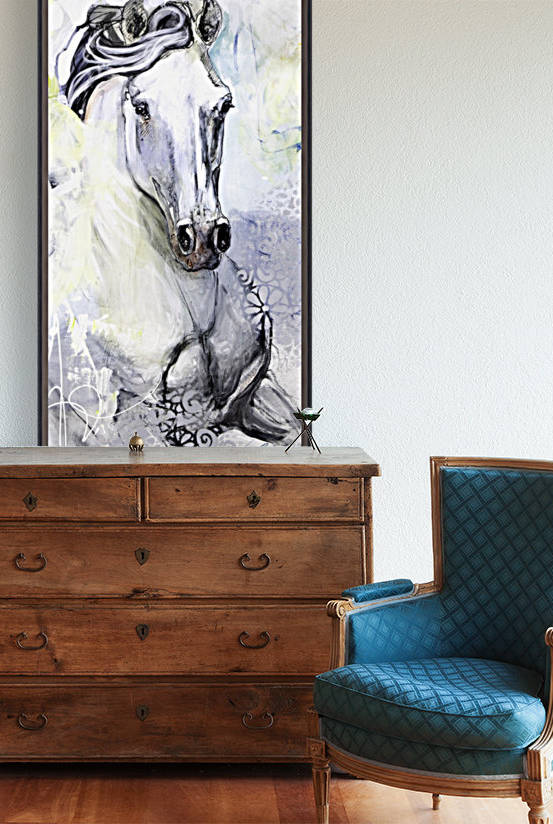 24x48 toile verni mat 2  by Lea Riviere