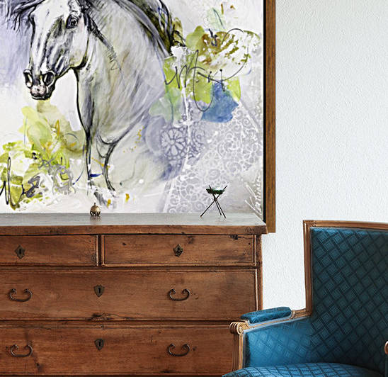 24x24 toile verni mat 3  by Lea Riviere