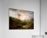 Landscape with sheep  Acrylic Print