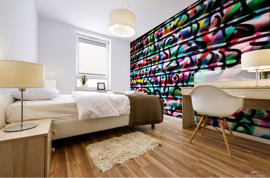 Scattered swirls Mural print