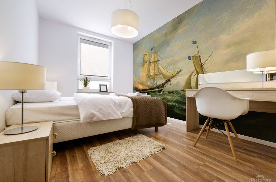 Ocean monarch Mural print