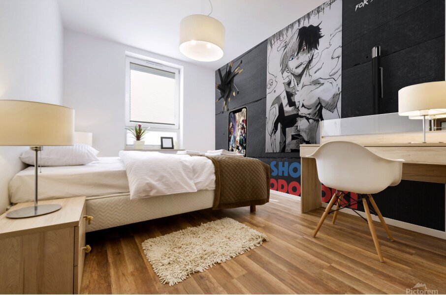 shoto todoroki Mural print