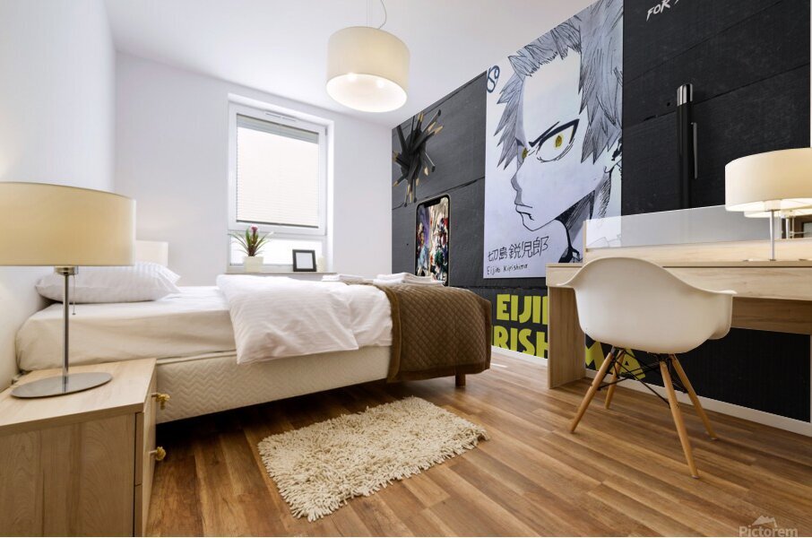 eijiro kirishima Mural print