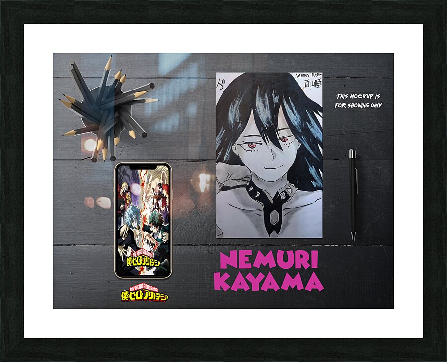 nemuri kayama Picture Frame print
