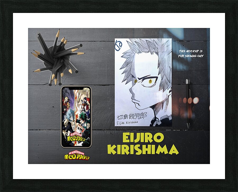 eijiro kirishima Picture Frame print