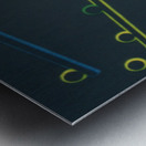 neon2rollingballs3dnew Metal print