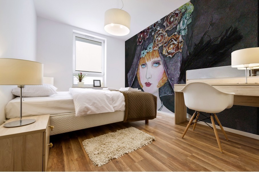 The Hat Mural print