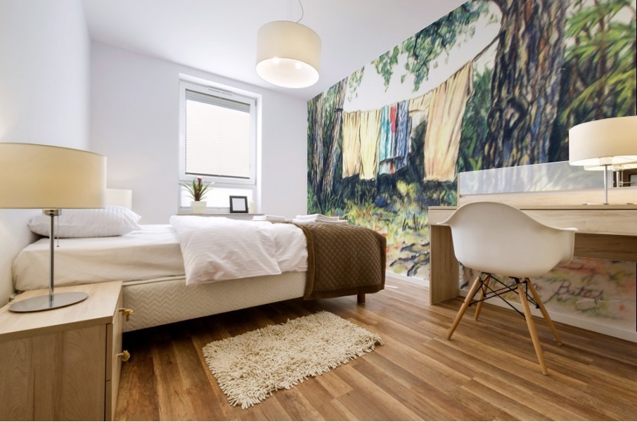 Wet Towels Mural print