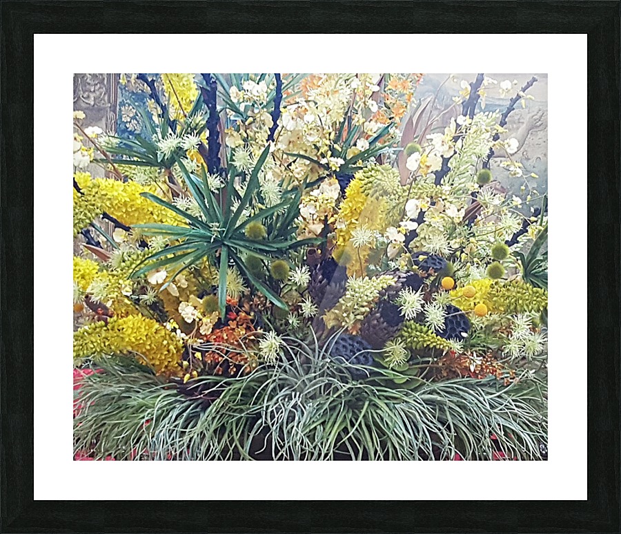 Paint with Flowers Picture Frame print