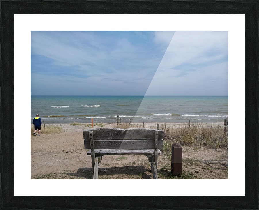 Once Upon a Bench Picture Frame print