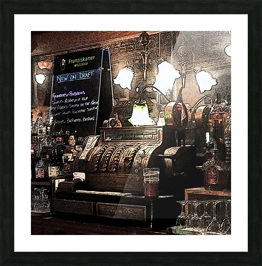 Ye Olde Saloon Picture Frame print
