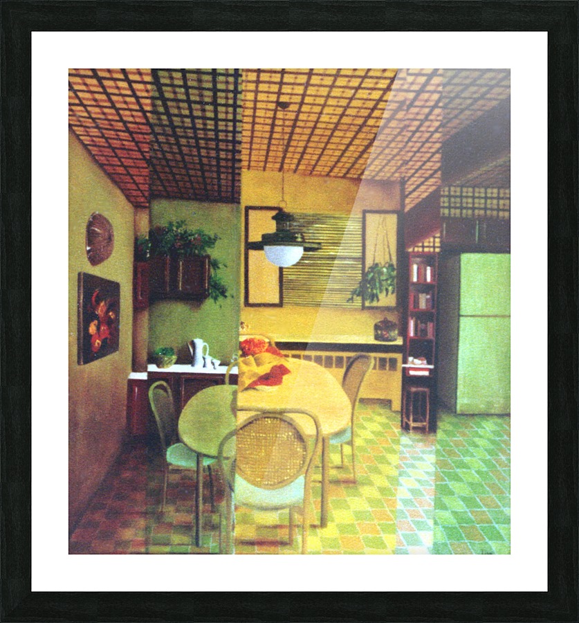 Retro Kitchen Picture Frame print