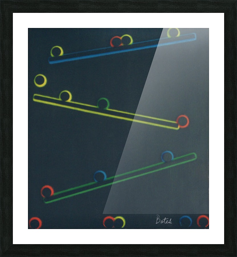 neon2rollingballs3dnew Picture Frame print