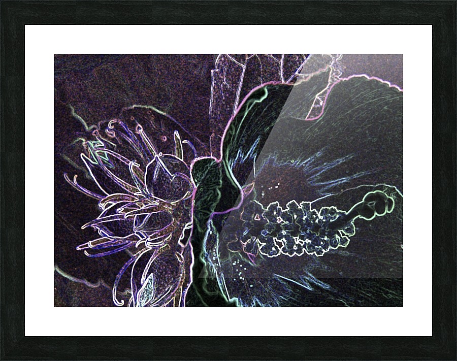 Abstract Neon Picture Frame print