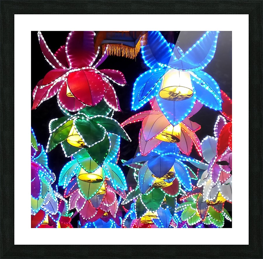 Night Lights Picture Frame print