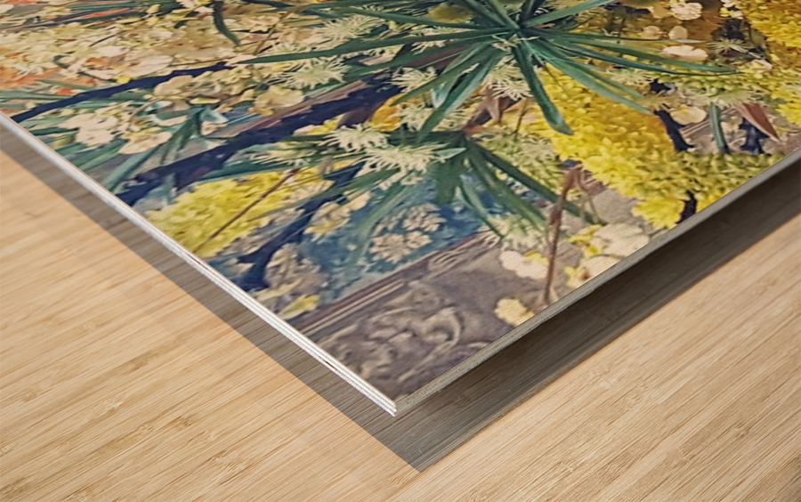 Paint with Flowers Wood print