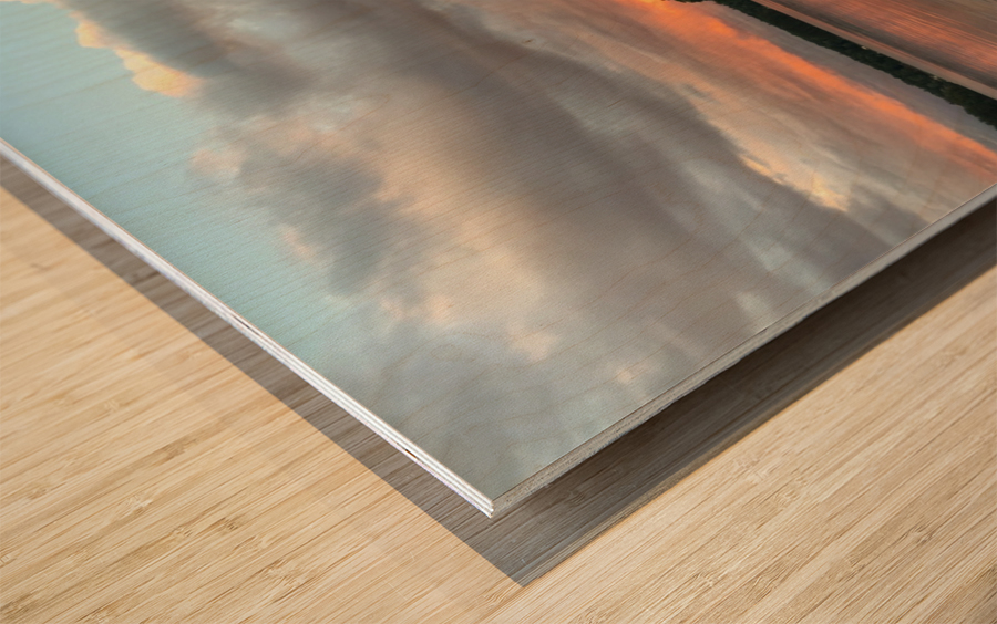 Oh Those Sunsets Wood print