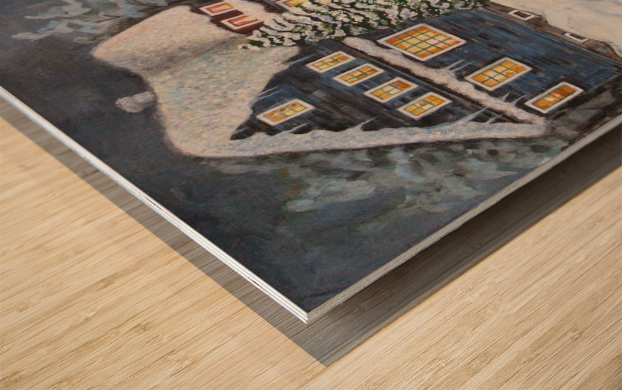 Skate Pond Wood print