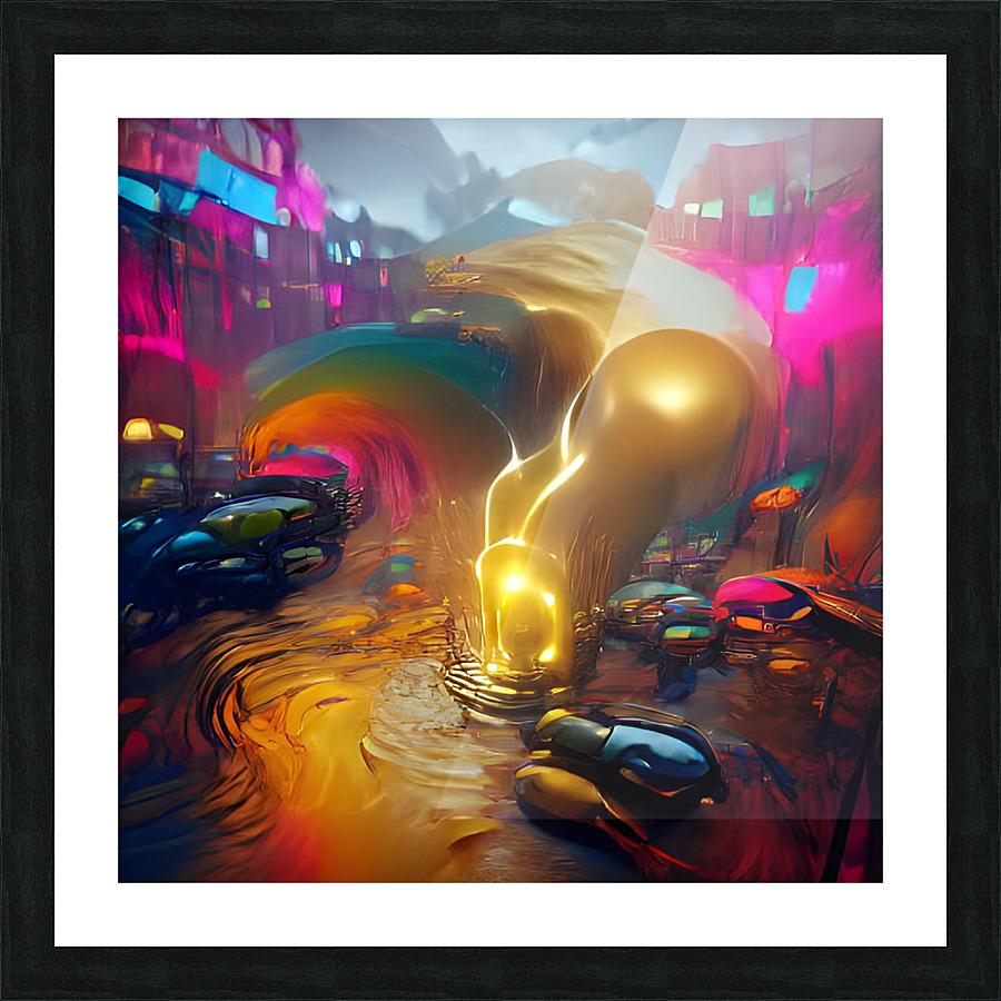 Electrical City  Picture Frame Printing