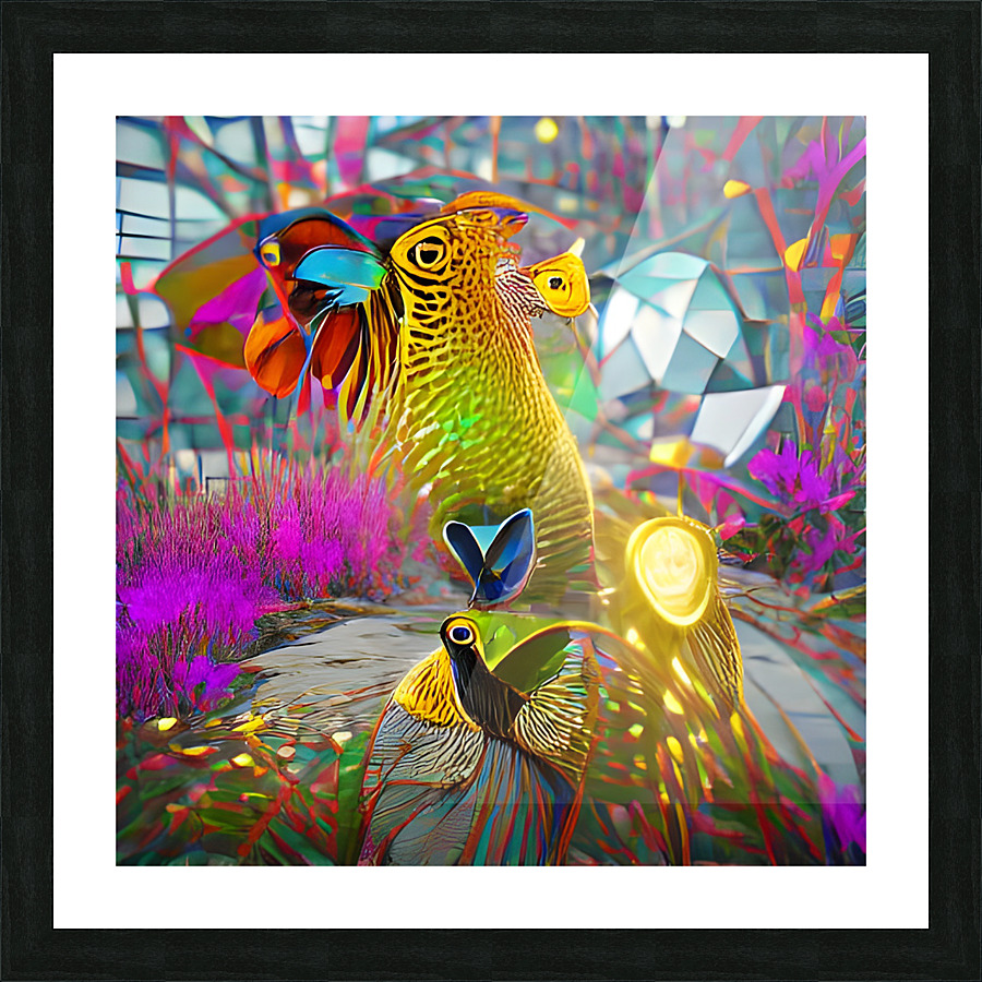 Peacock Paradise Picture Frame Printing