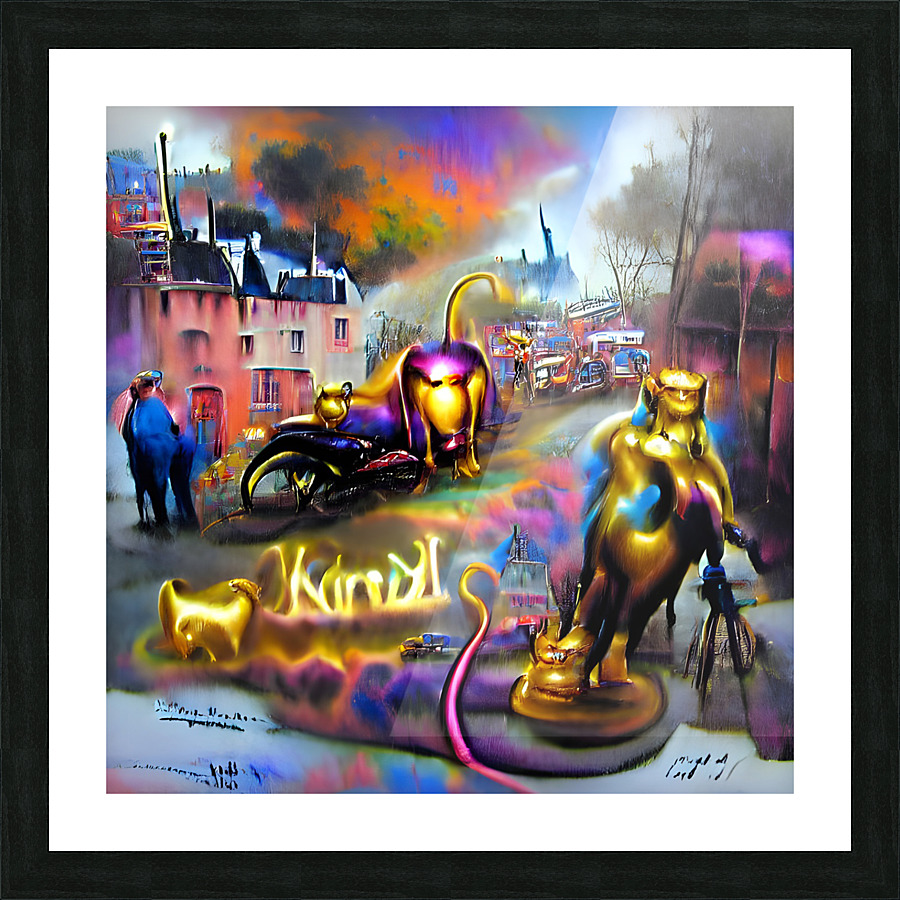 Rainbow City Picture Frame Printing