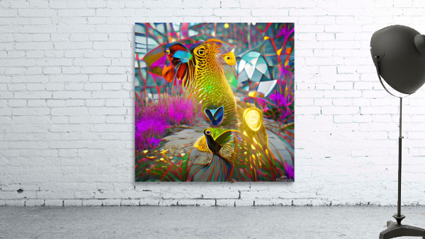 Peacock Paradise Wall Preview