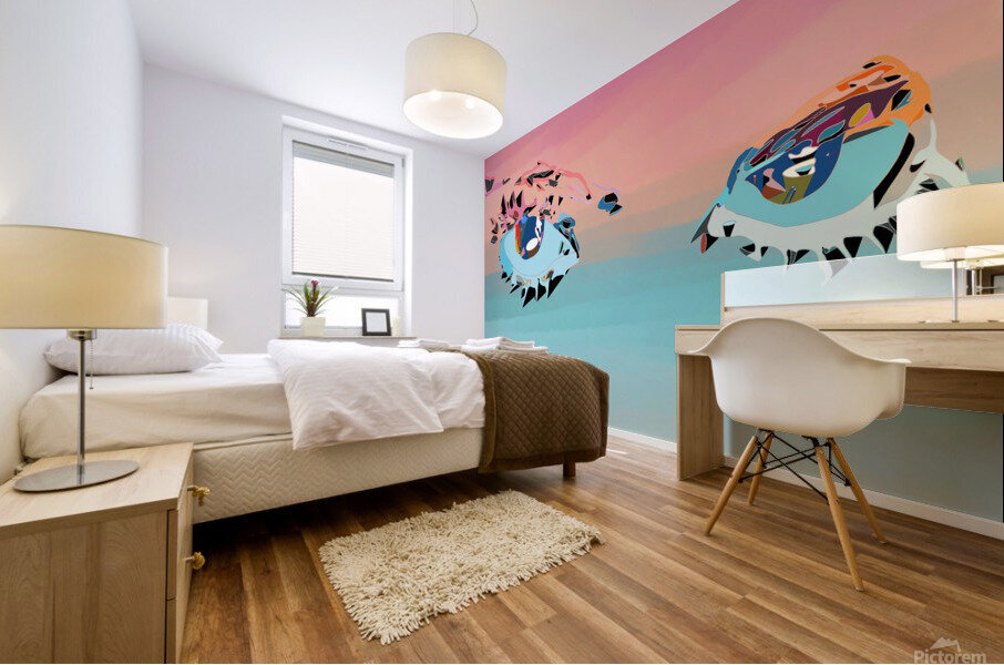 Womans Glare Mural print