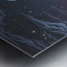 Celestial Touchdown – Cosmic Football Fantasy Metal print