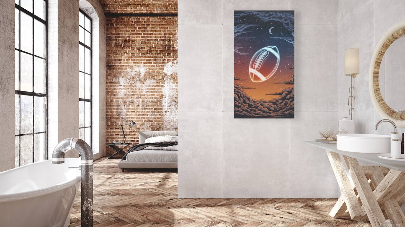 Celestial Touchdown – Cosmic Football Fantasy Reproduction