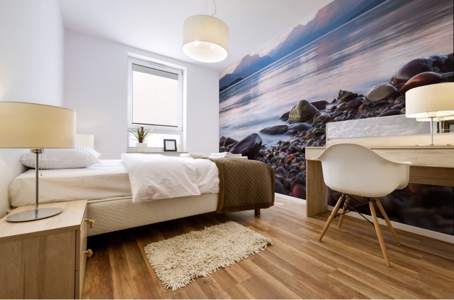 Rainbow rocks Mural print
