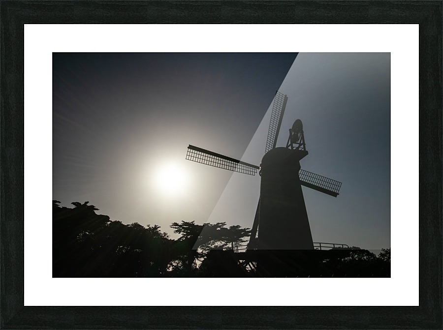Windmill Picture Frame print