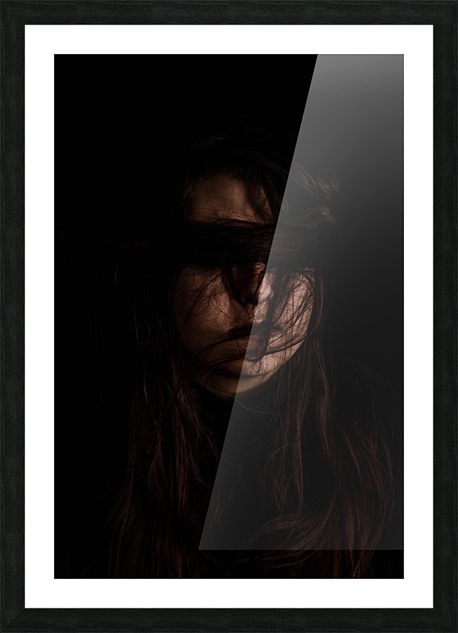 Hiding  Picture Frame print
