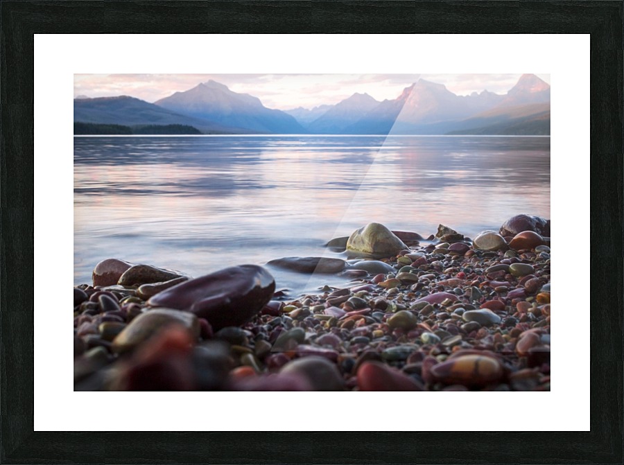 Rainbow rocks Picture Frame print