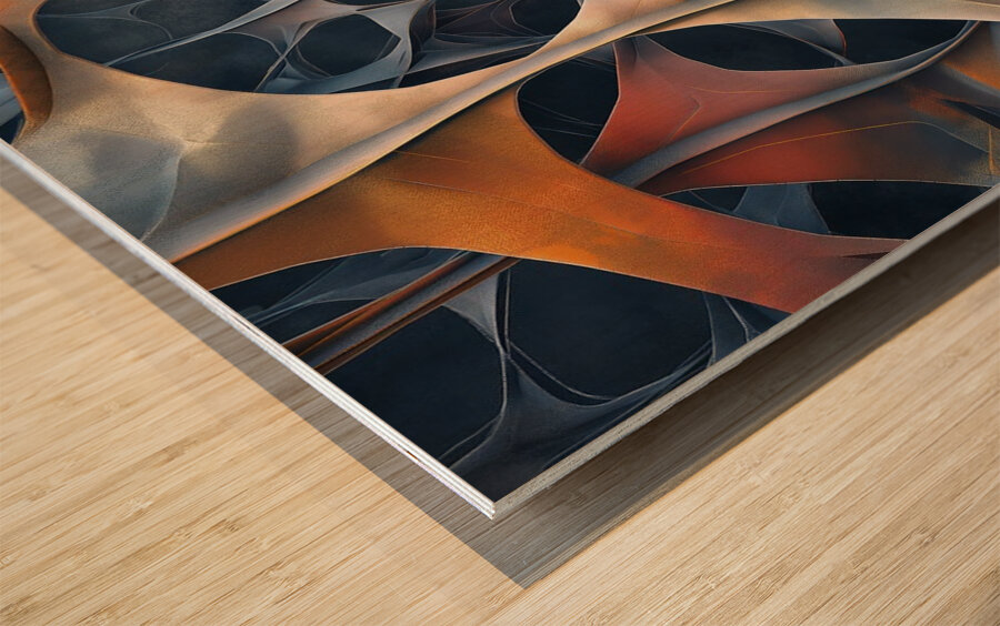 Networking Wood print