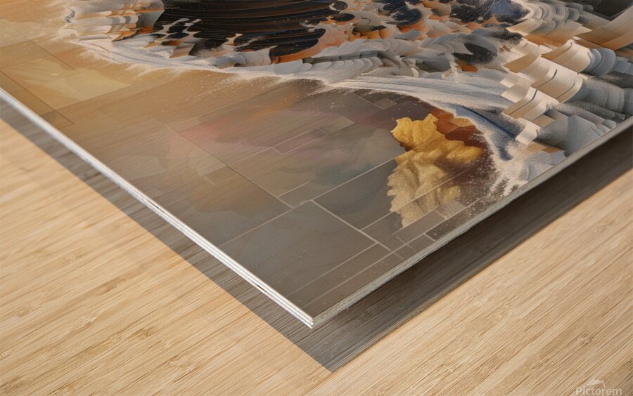 Constructed Wood print