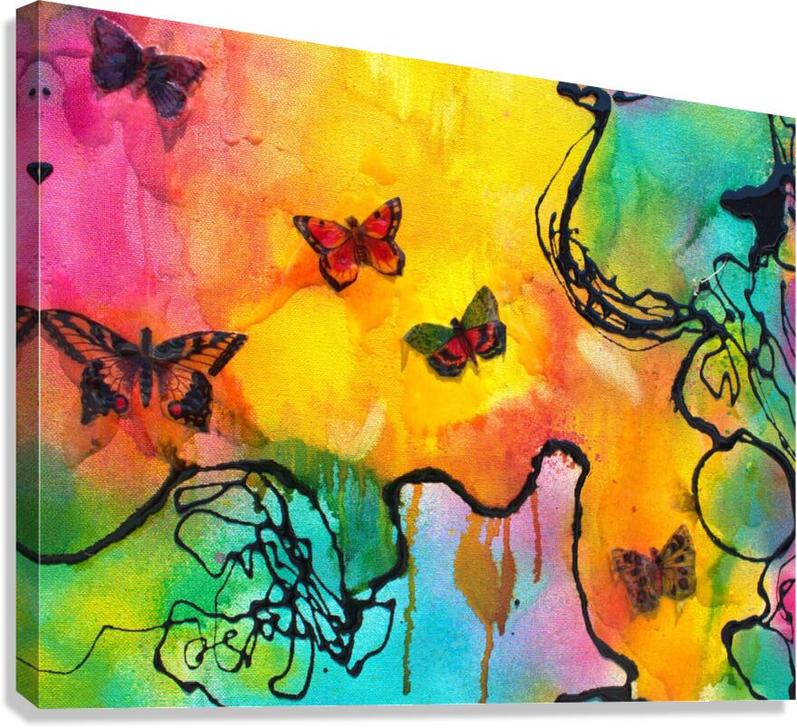 Springtime at Butterfly Cavern P4 Canvas Print