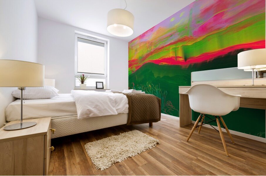 Green Mountain 2 Mural print