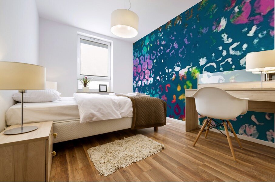 Orb Teal Mural print