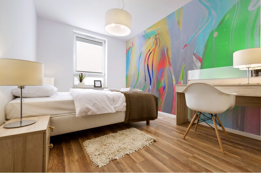Squigle 4 Mural print