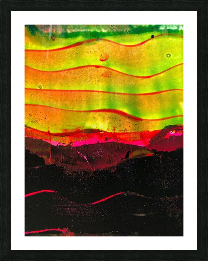 Streaming Sunset 3 Picture Frame print