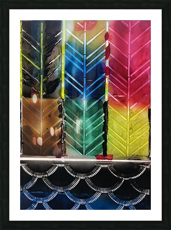 Tribe 5 Picture Frame print