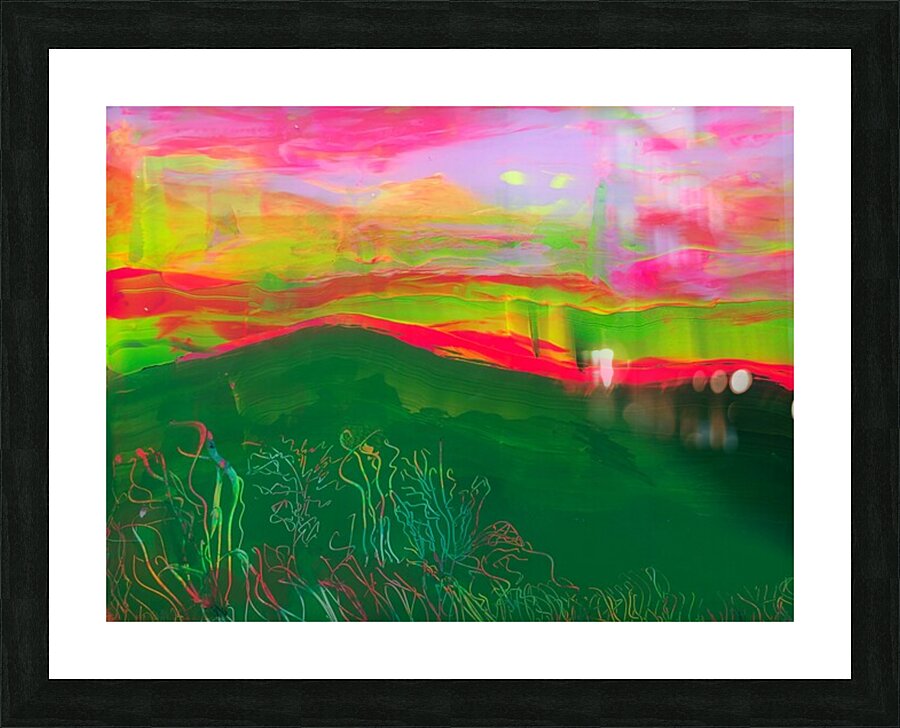 Green Mountain 2 Picture Frame print