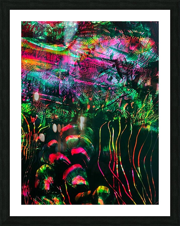 Electric Garden Picture Frame print