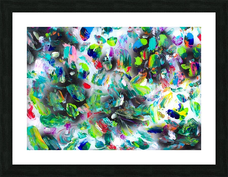 Koi Pond Picture Frame print