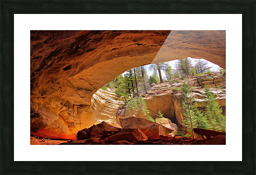 Grotto at Ashdown Gorge Picture Frame print