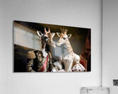 Regal Giraffe Aristocrats – Renaissance Royal Portrait Wall Art Acrylic Print