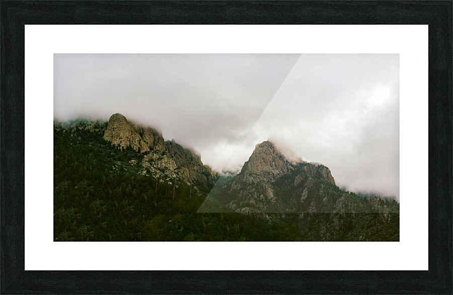 Misty Mountains in ABQ Picture Frame print